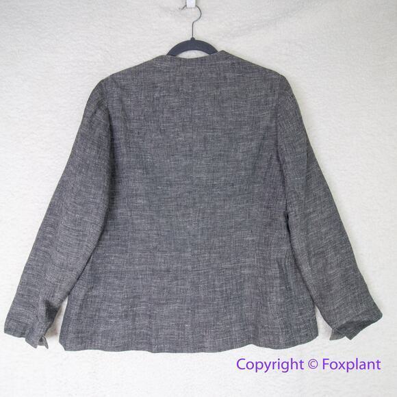 Sigrid Olsen suit 90% linen jacket with matching pants, women size Petite‎ 10 - Picture 8 of 16